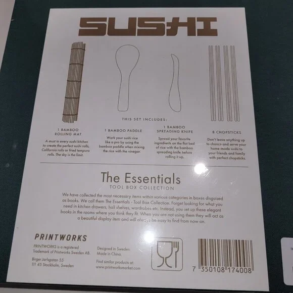 Printworks - The Essentials - Sushi Tools Making Kit For The Home New in Box - Picture 7 of 9